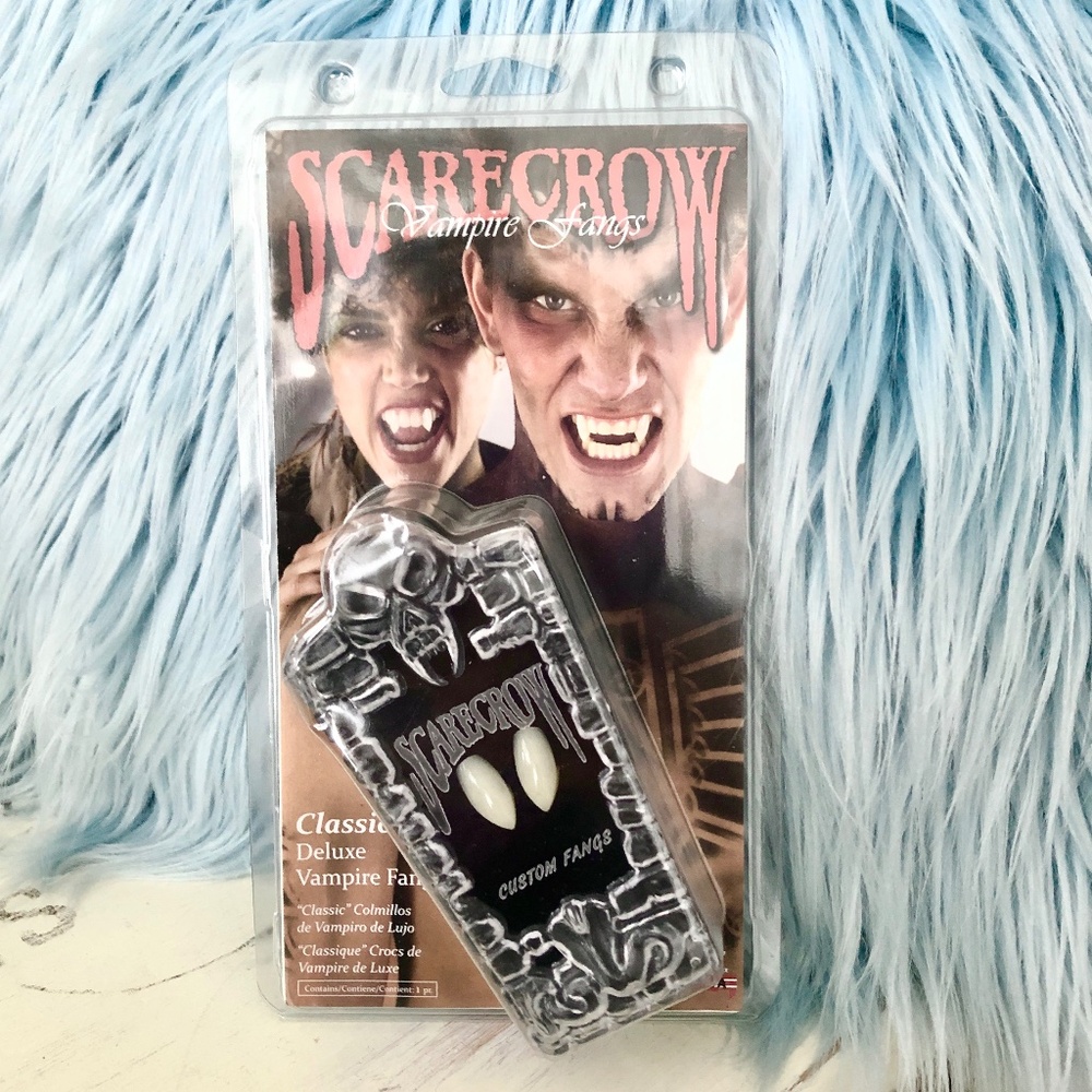 Vampire Fangs, Scarecrow Classic Deluxe, For‎ Cosplay Or Halloween Costume, NEW